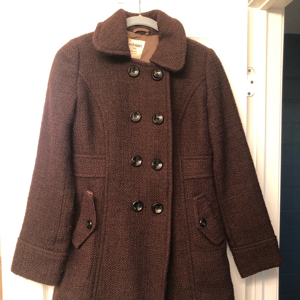 Brown Multi Pocket Tweed Jacket